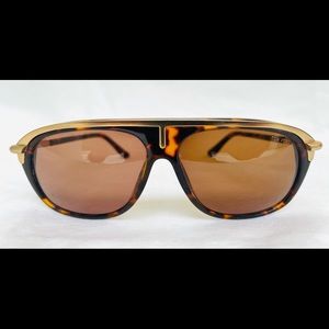 Tom Ford Tortoiseshell Sunglasses with Gold Trim
